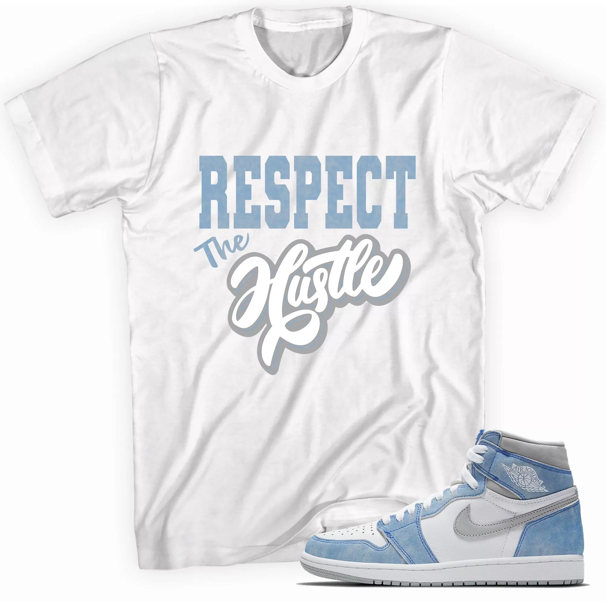 1 High Hyper Royal Shirt Respect The Hustle