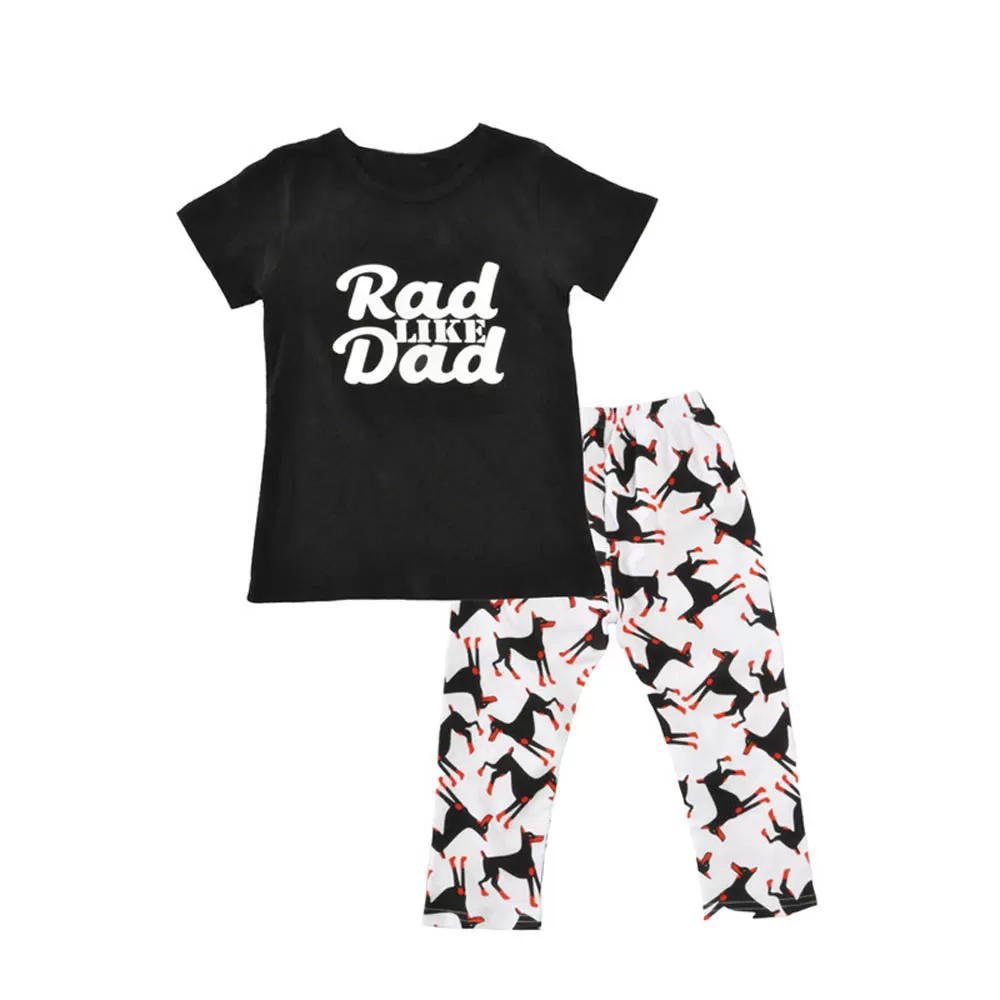 2 Piece Rad Like Dad Toddler Boys T-shirt and Pants Set