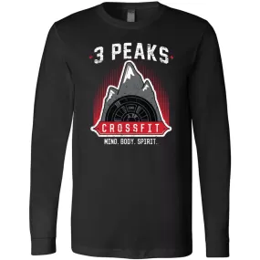 3 Peak CrossFit - 100 - Stacked 3501 - Men's Long Sleeve T-Shirt