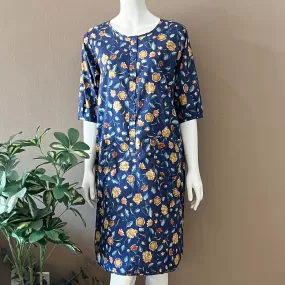 3/4 Sleeve Night Dress - XL