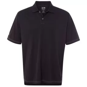 adidas Golf Men's Black/White Climalite Contrast Stitch Sport Shirt