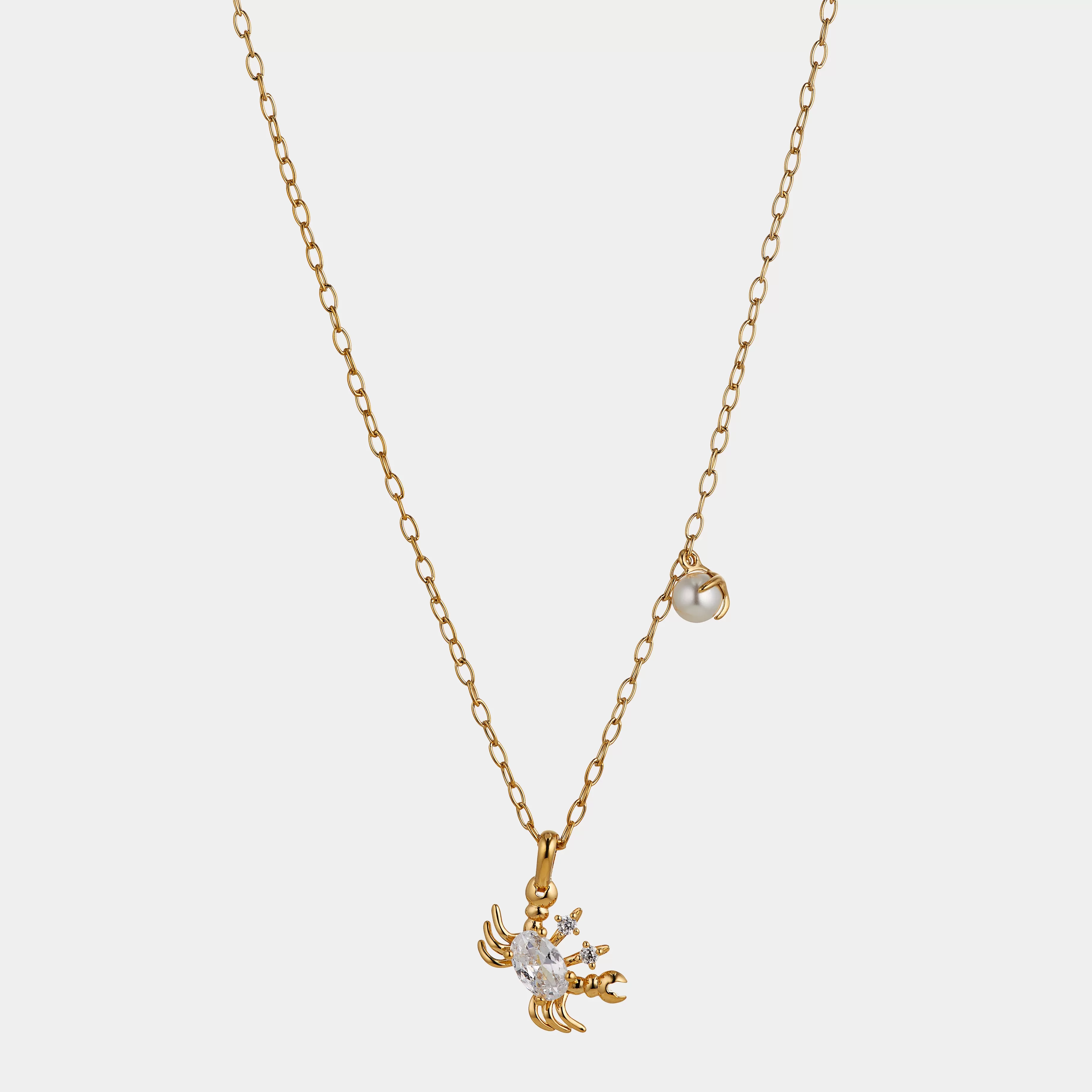 AJOA VACAY CRAB PENDANT NECKLACE