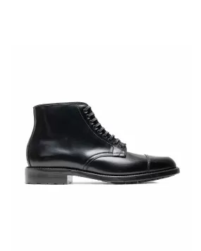 Alden Straight Tip Boot With Commando Sole Black Shell Cordovan 39625C