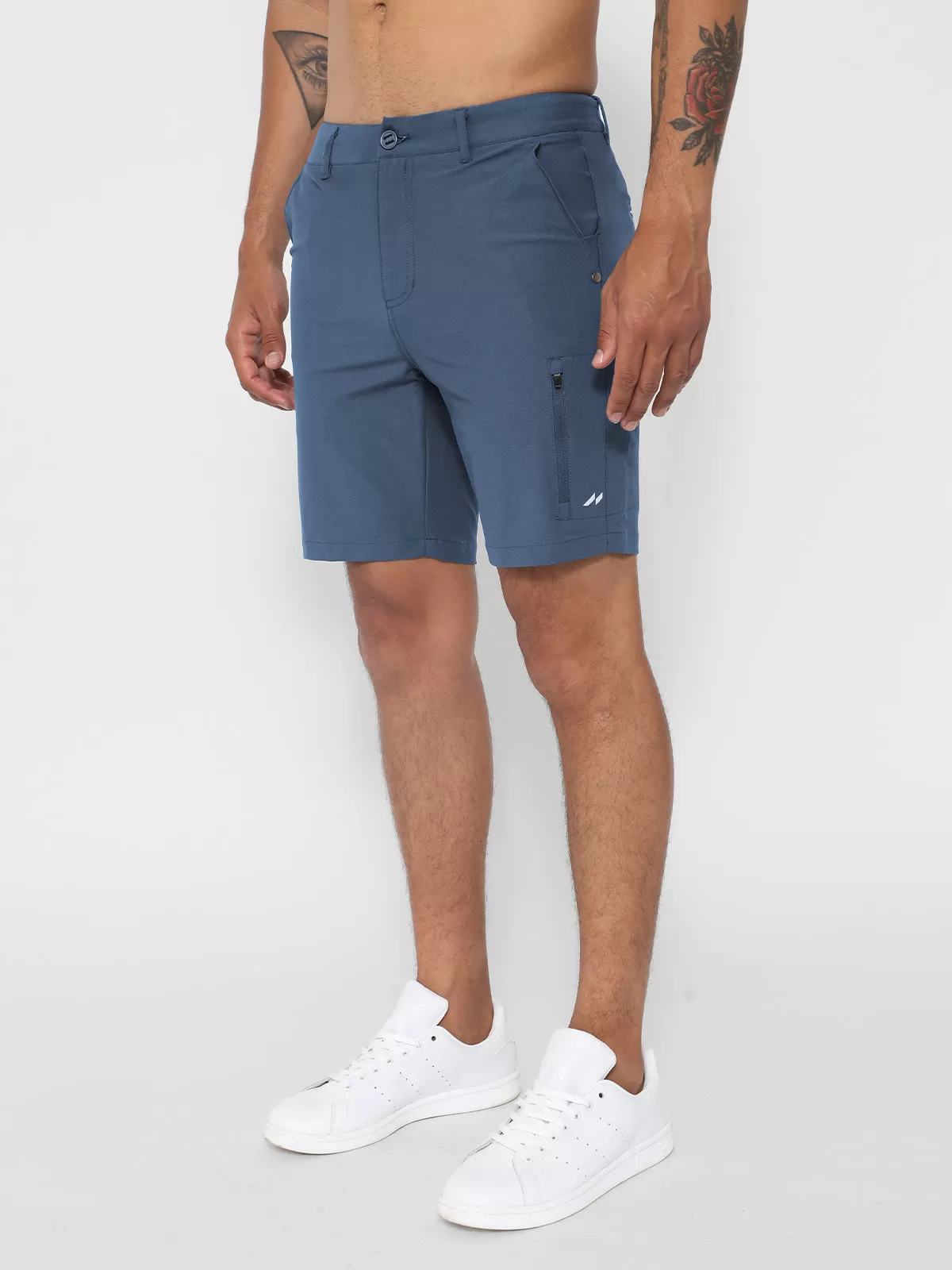 All Day Elite  Performance™ Chino Short Iron Blue