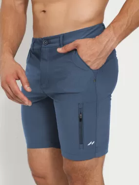 All Day Elite  Performance™ Chino Short Iron Blue