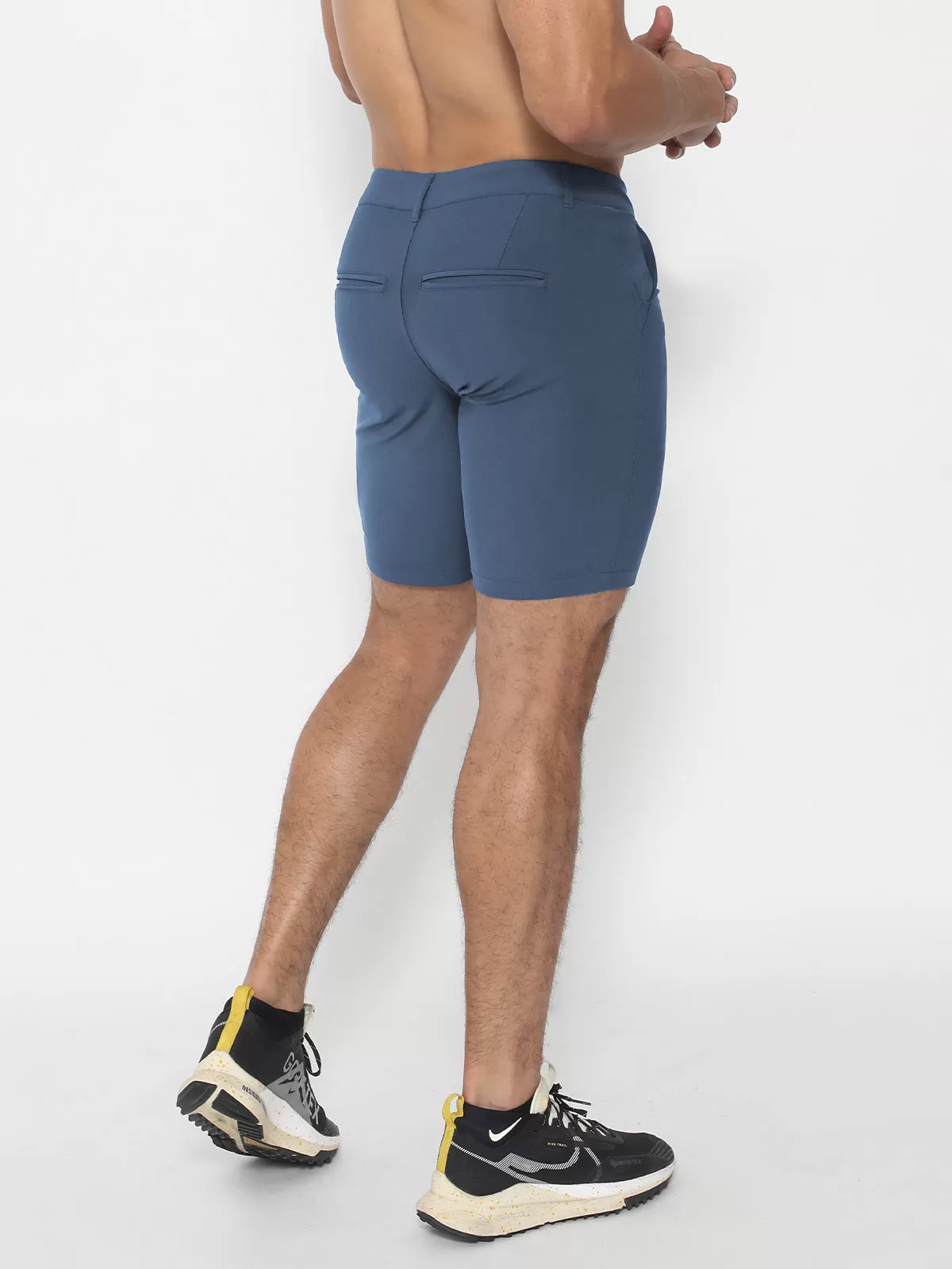 All Day Elite  Performance™ Chino Short Iron Blue