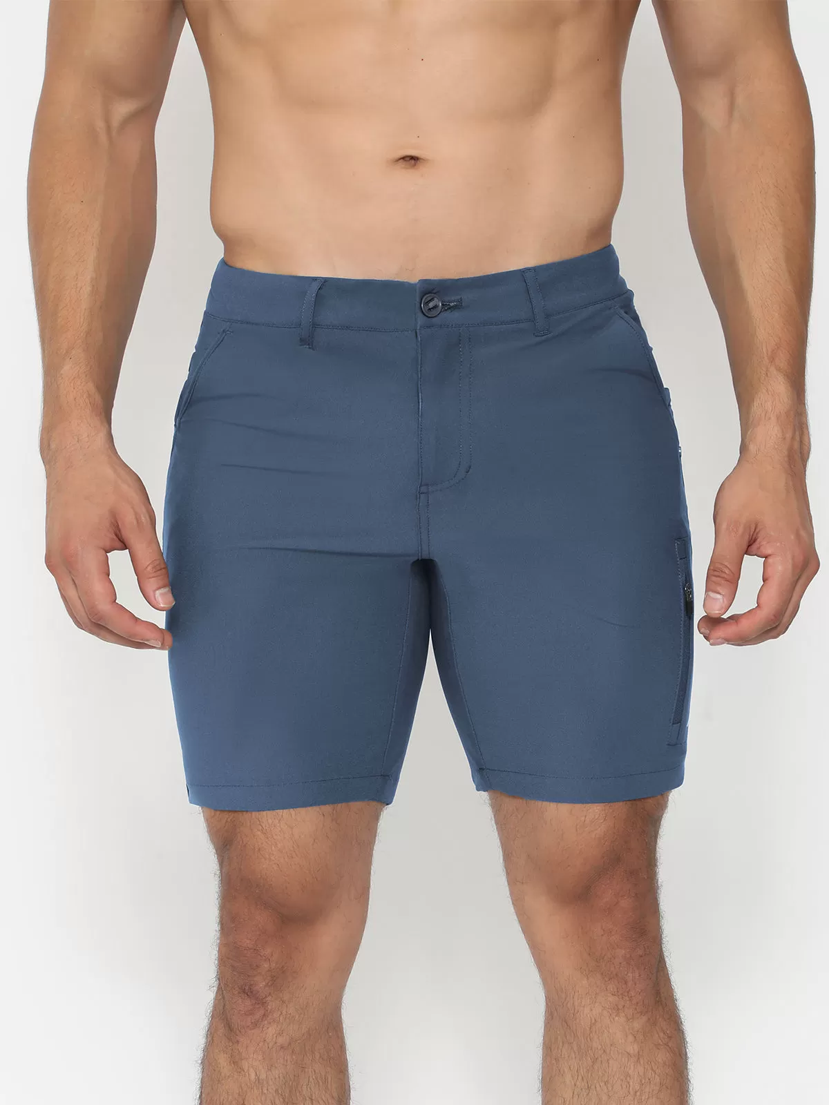 All Day Elite  Performance™ Chino Short Iron Blue