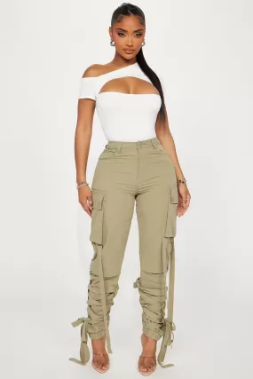 All Tied Up Cargo Jogger - Sage