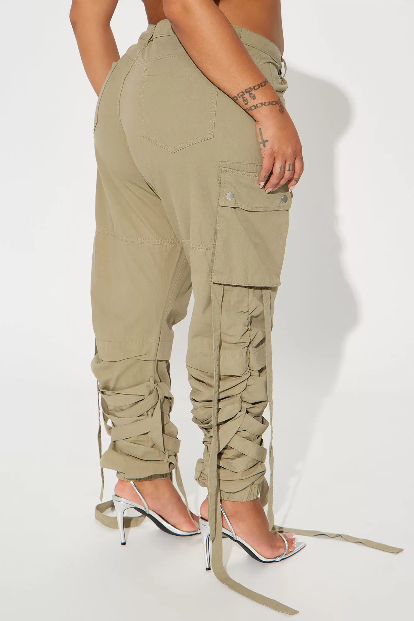 All Tied Up Cargo Jogger - Sage