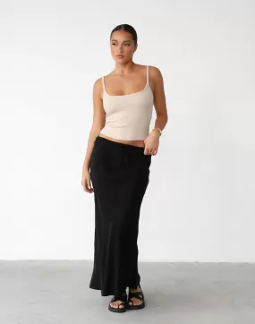 Amalie Maxi Skirt (Black)