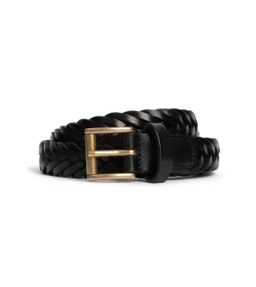 Anderson's Braided Leather Belt: Black