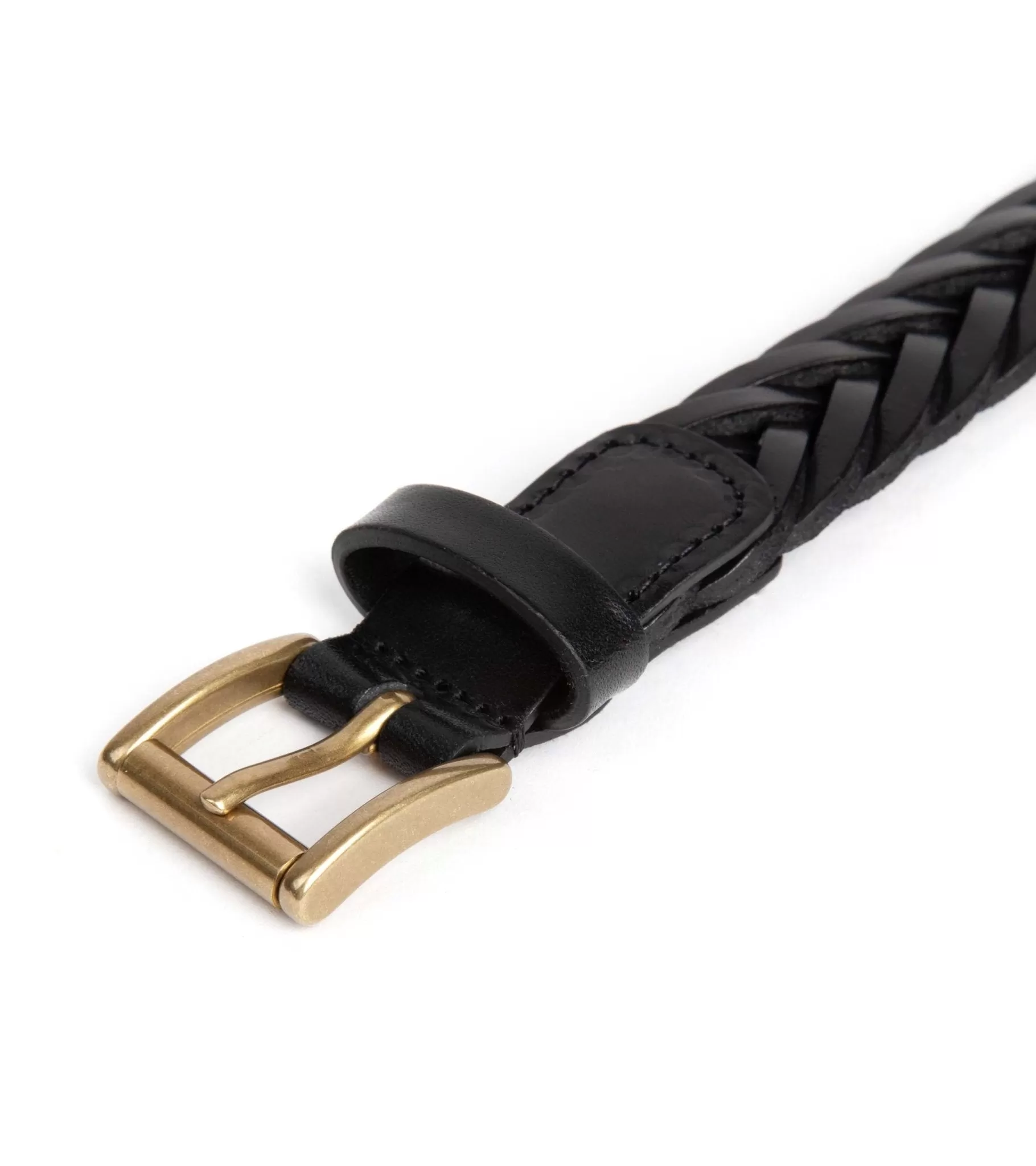 Anderson's Braided Leather Belt: Black