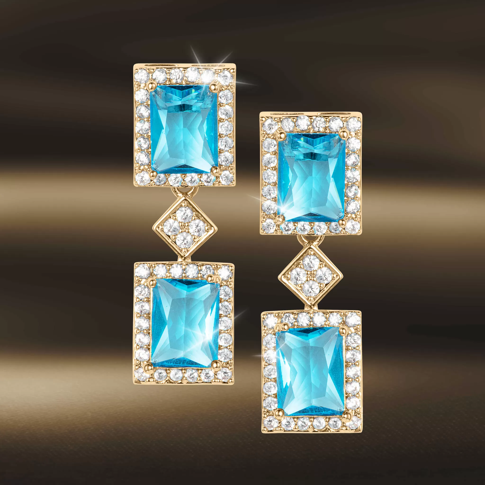 Aqua Frost Earrings