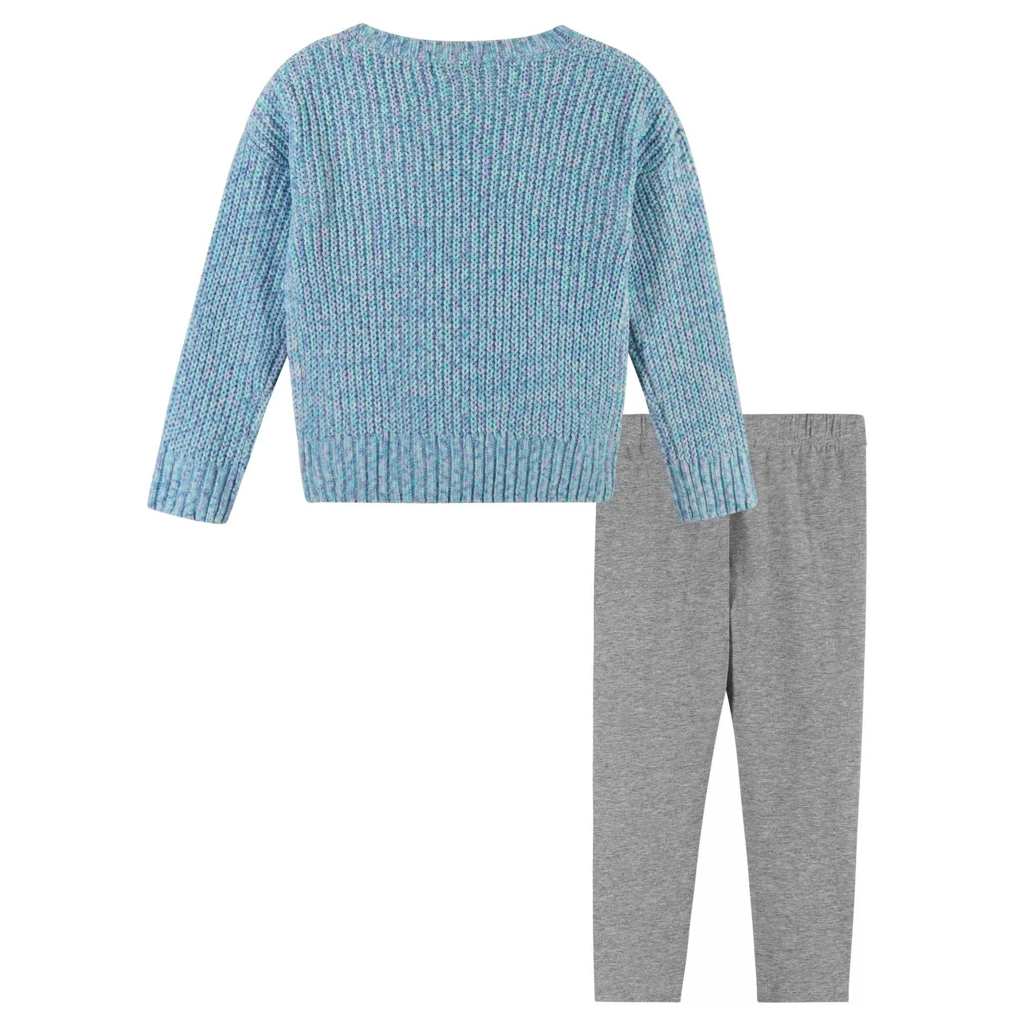 Aqua Marled Sweater Set