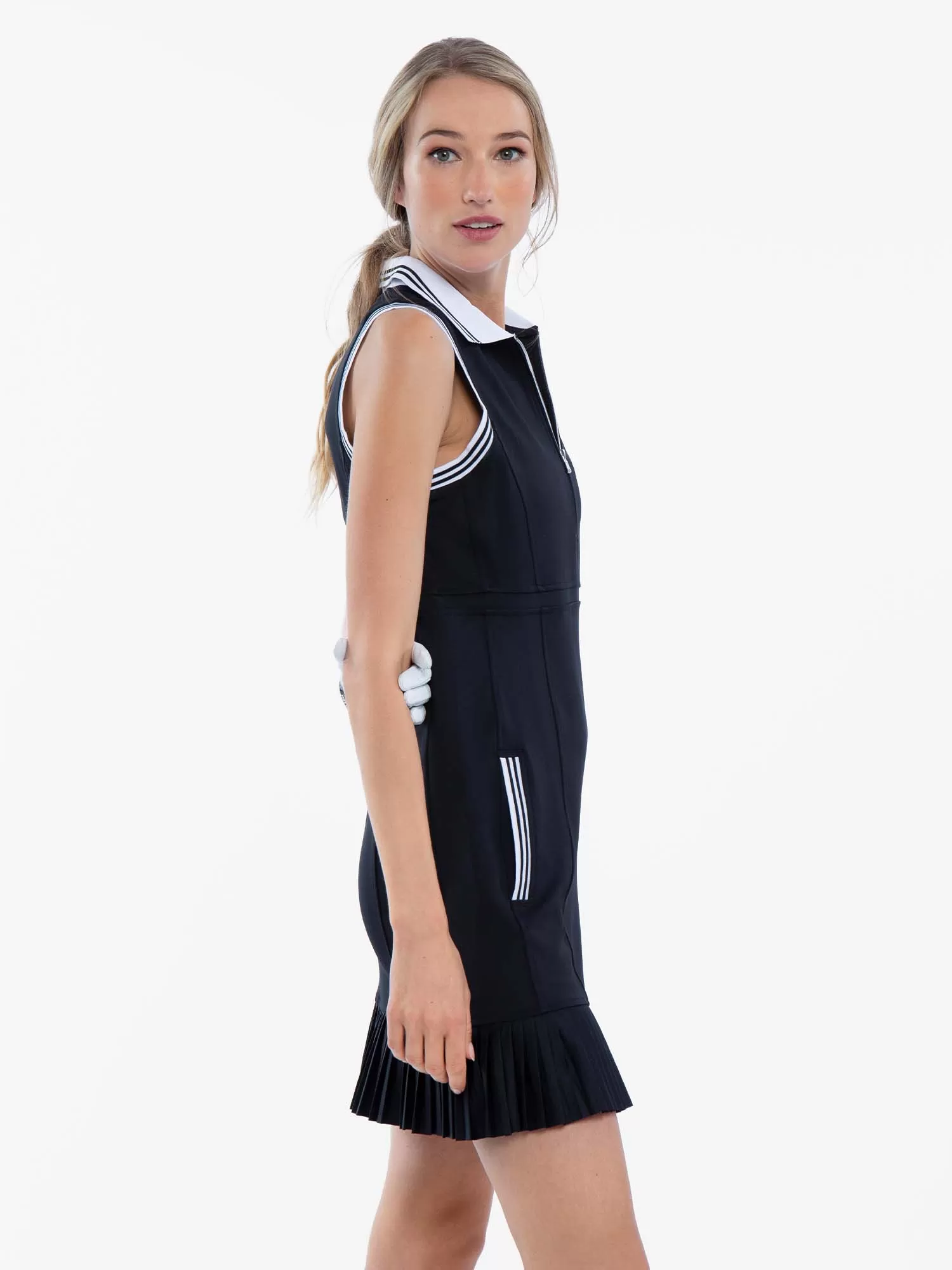 Aubrey Golf Dress - Black/White