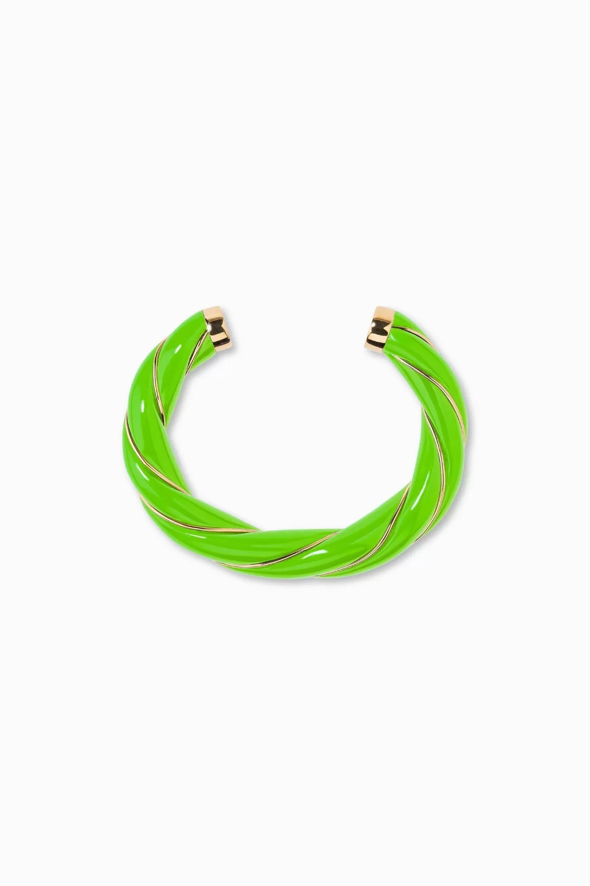 Aurelie Bidermann Diana Bangle - Lime Green