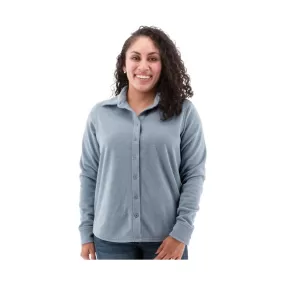 Aventura Women's Dakota Fleece Shirt - Blue Mirage