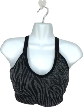 Aybl Grey Animal Print Sports Bra UK S