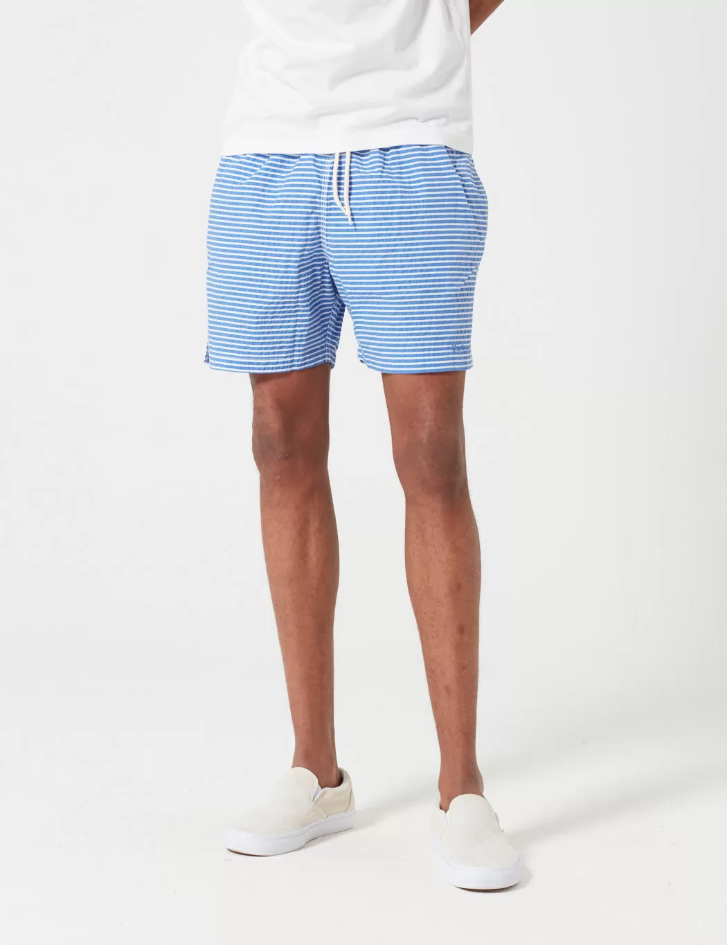 Barbour Milton Stripe Swim Short - Blue