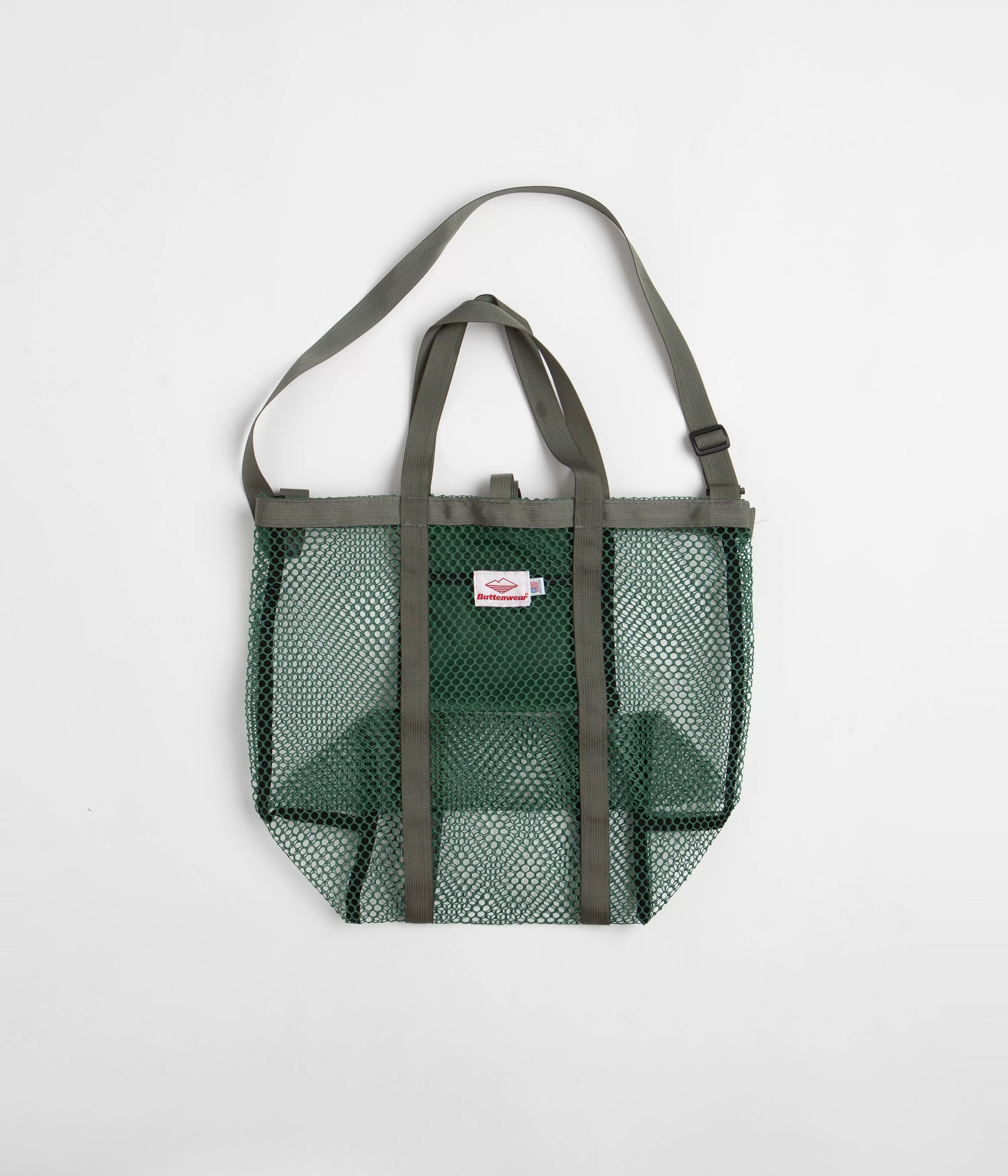 Battenwear Mesh Tote Bag - Green / Foliage