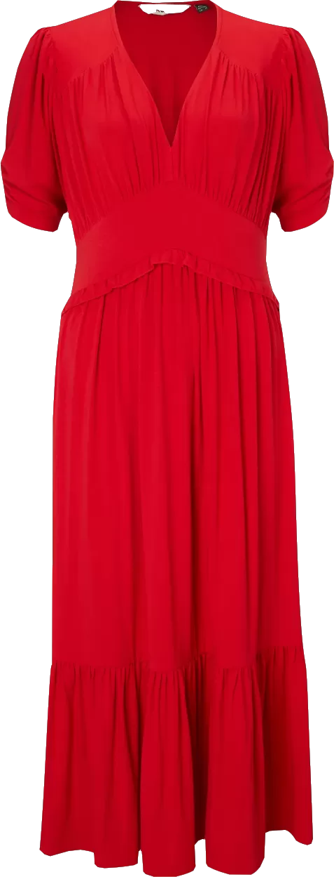 Baukjen Red Ottilie Dress BNWT UK 8