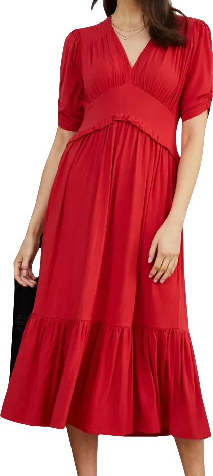 Baukjen Red Ottilie Dress BNWT UK 8