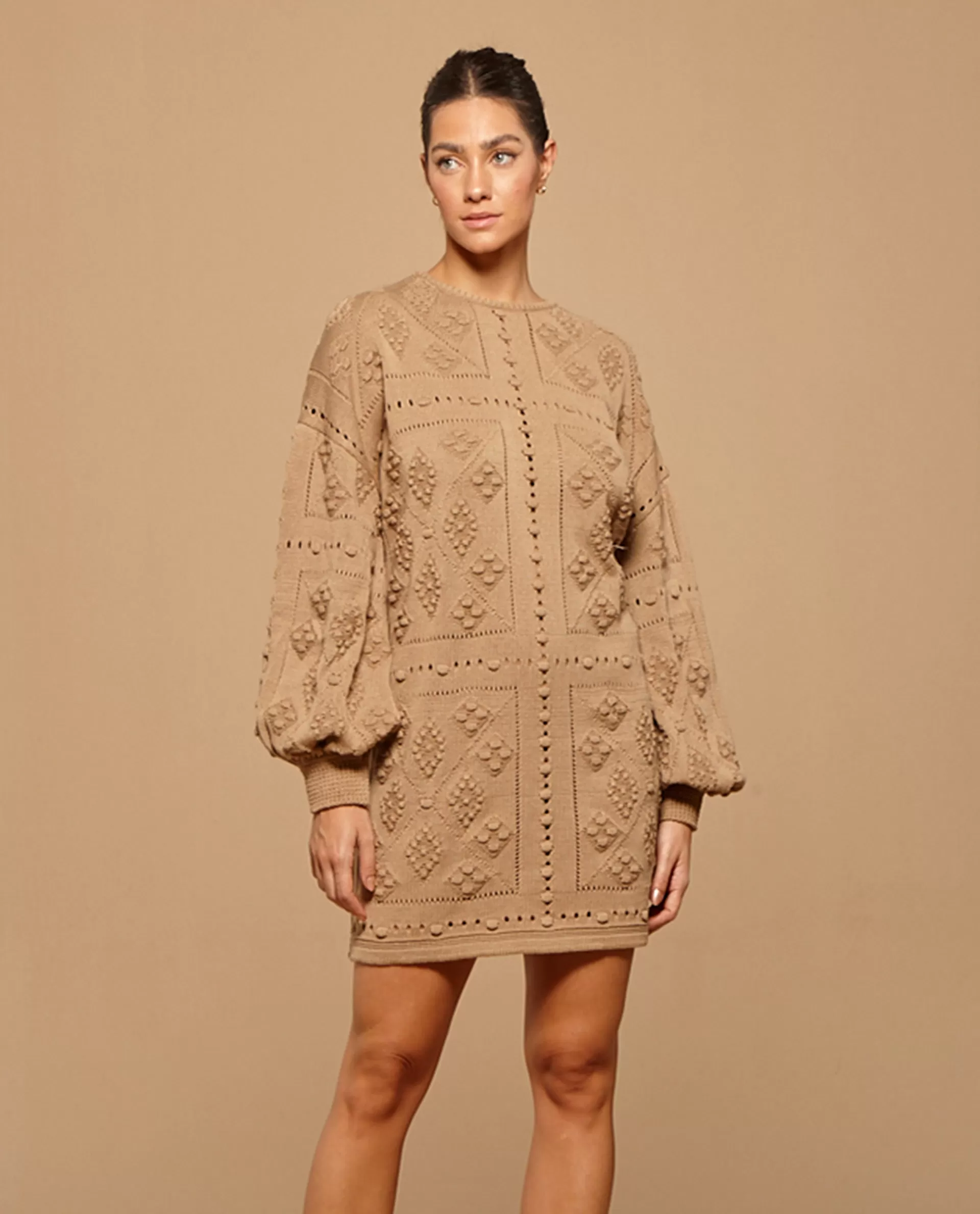 Beige Bacha Nostalgic Dress