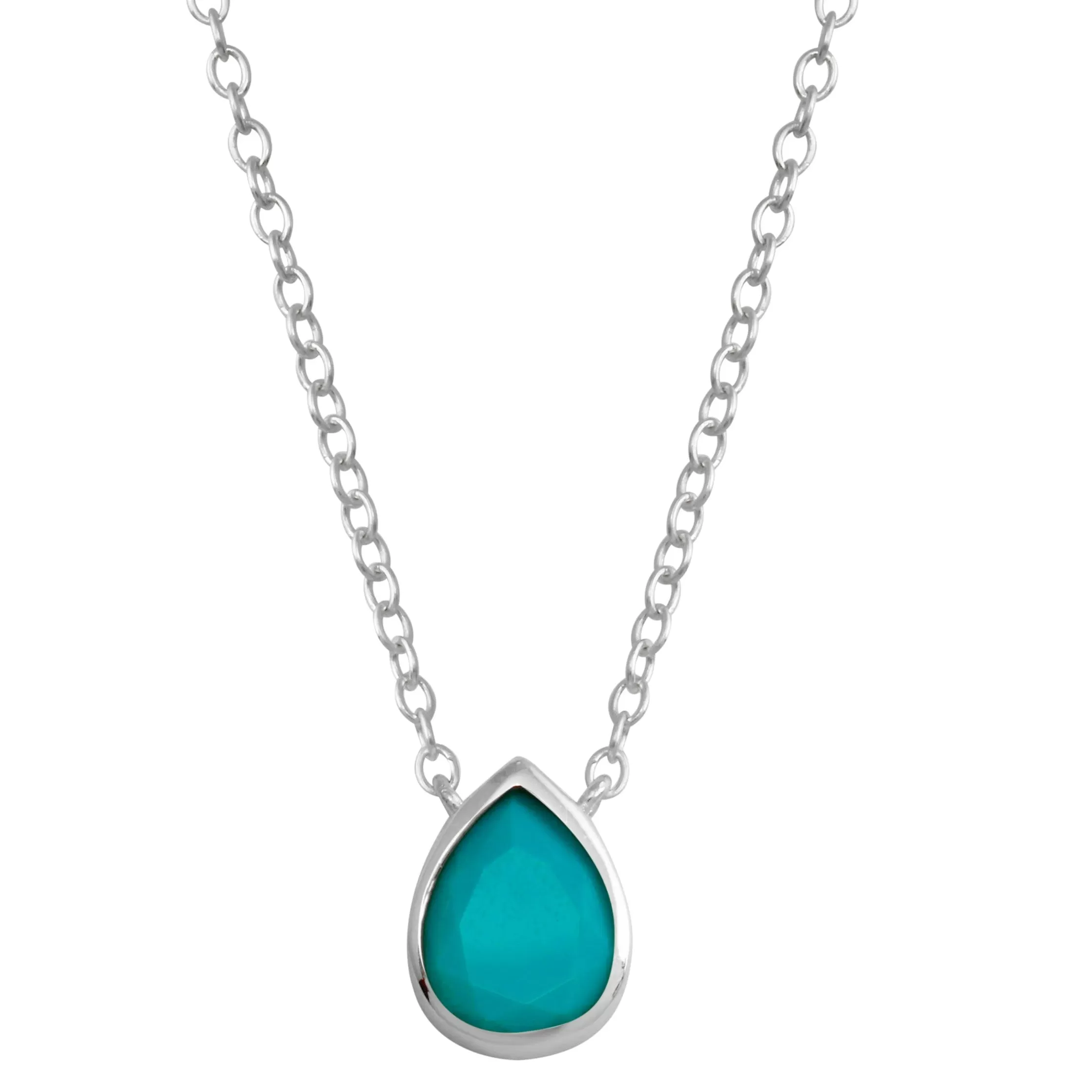 Bezel Drop Necklace