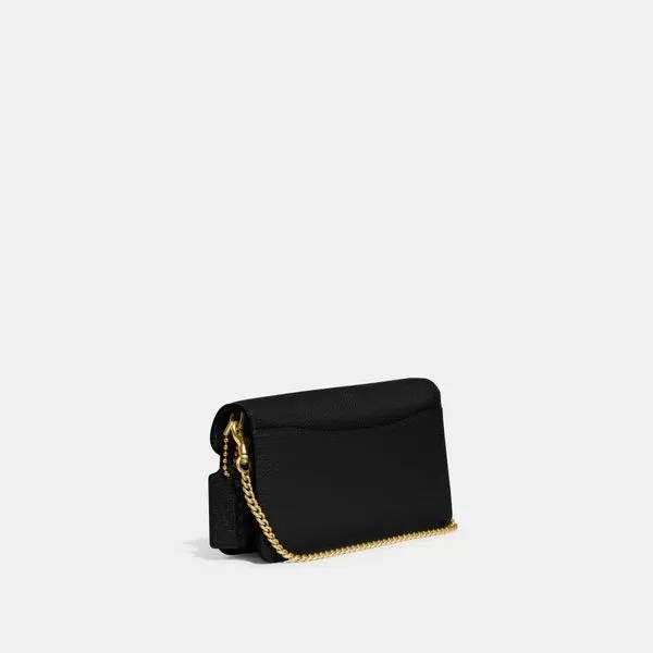 BOLSA COACH BLACK TABBY CHAIN CLUTCH