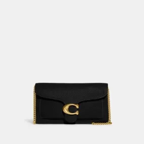 BOLSA COACH BLACK TABBY CHAIN CLUTCH