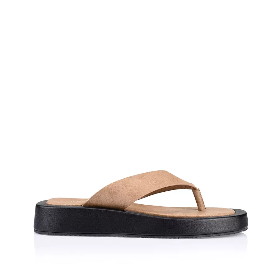 Bouncer II Flatform Thongs - Biscuit Softee