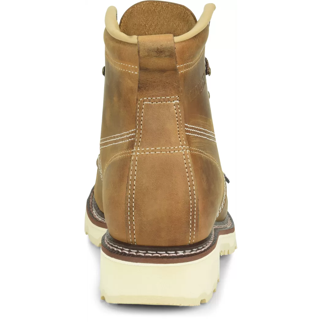 Carolina Men's Ferric 6" Steel Toe Moc Toe Work Boot - Brown - CA7514