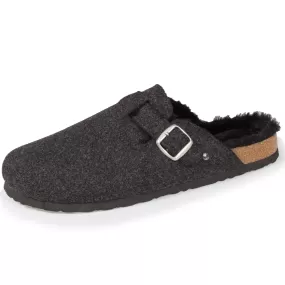 Chaussons sabots Homme Gris Chiné Liège