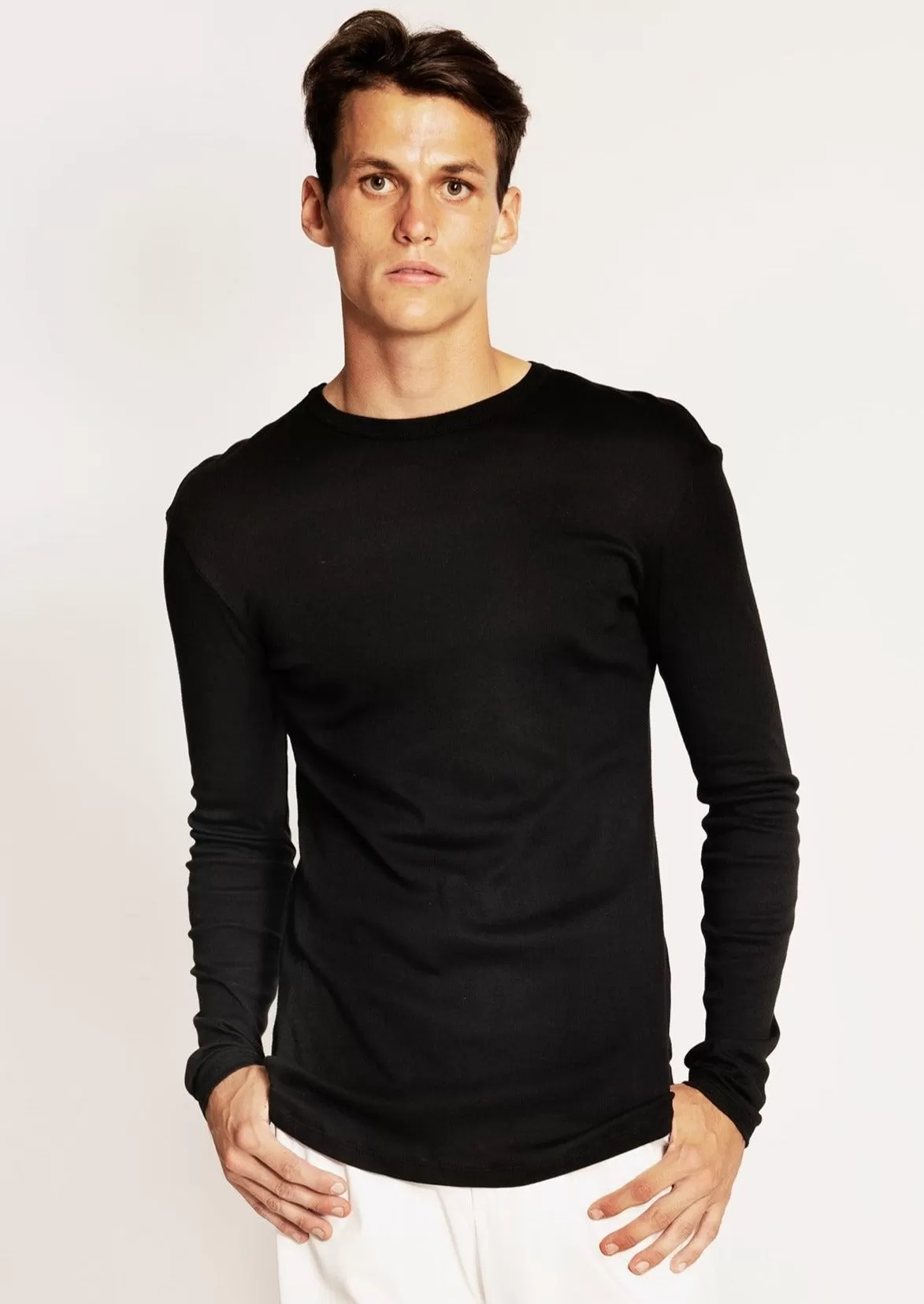 Classic T Long Sleeve in Modal Cashmere