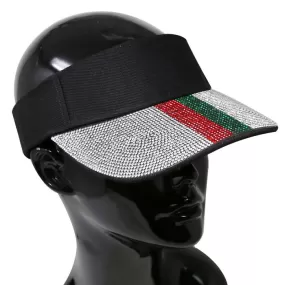 Color Block Rhinestone Embellished Visor Hat