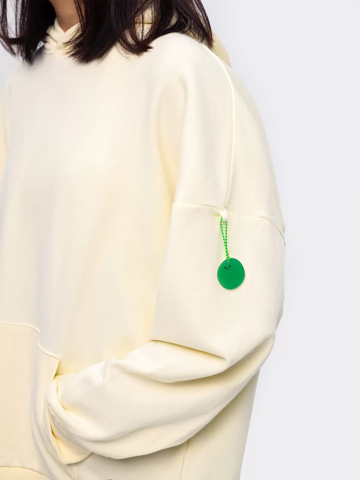 Contrast Detachable Keychain Hoodie