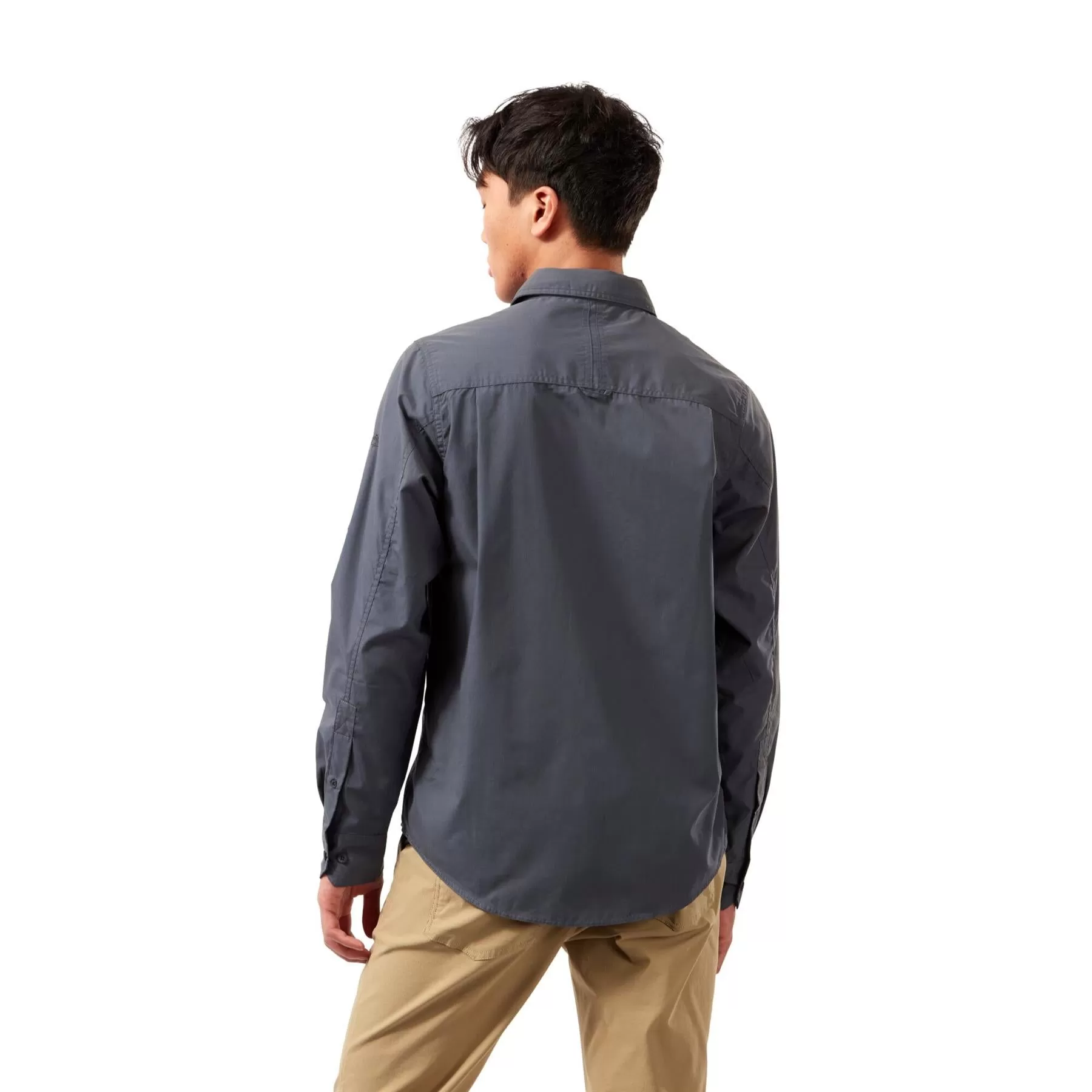 Craghoppers Mens New Kiwi Long Sleeved Shirt Walking Nosi Defence Travel