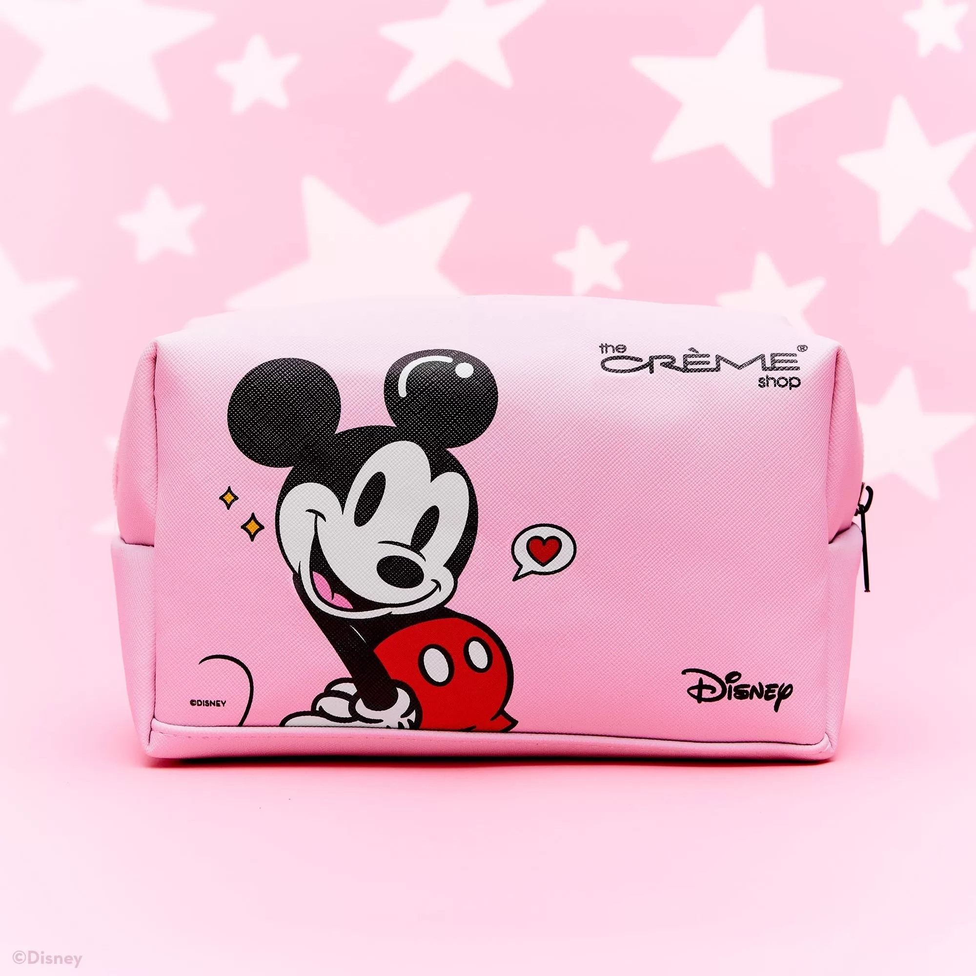 CREME Travel Pouch (Pink) Mickey & Minnie Mouse Cosmetiquera