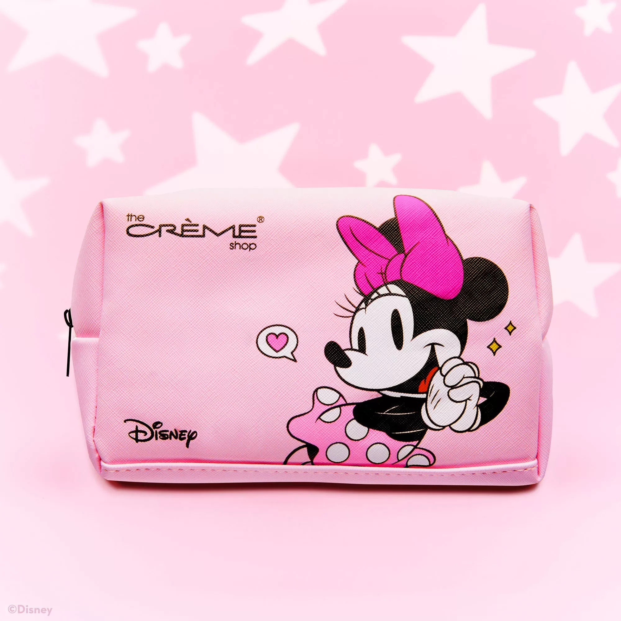 CREME Travel Pouch (Pink) Mickey & Minnie Mouse Cosmetiquera