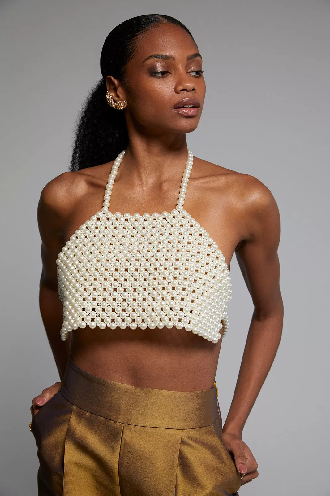 CROP TOP PÉROLAS