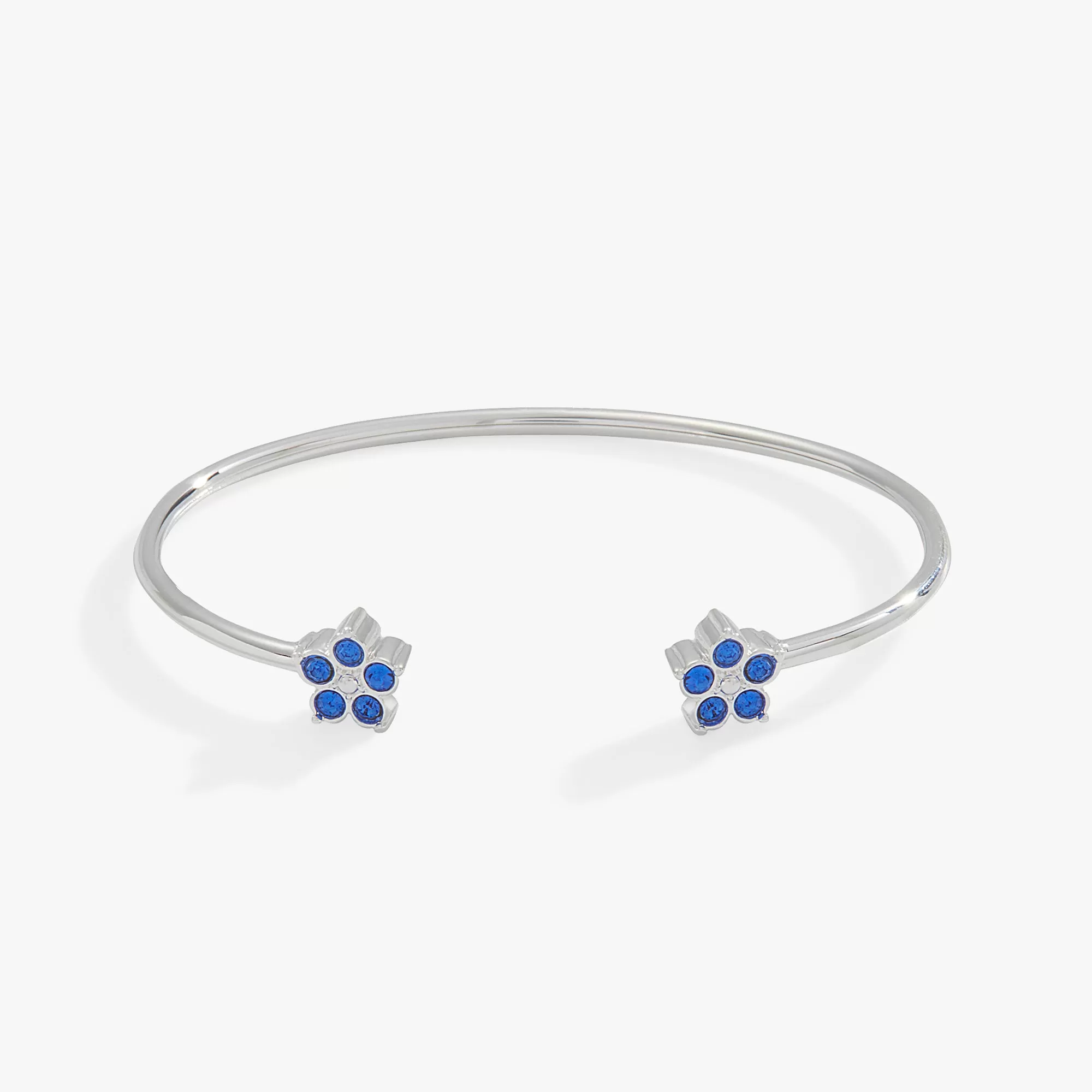 Crystal Forget-Me-Not Flower Flex Cuff