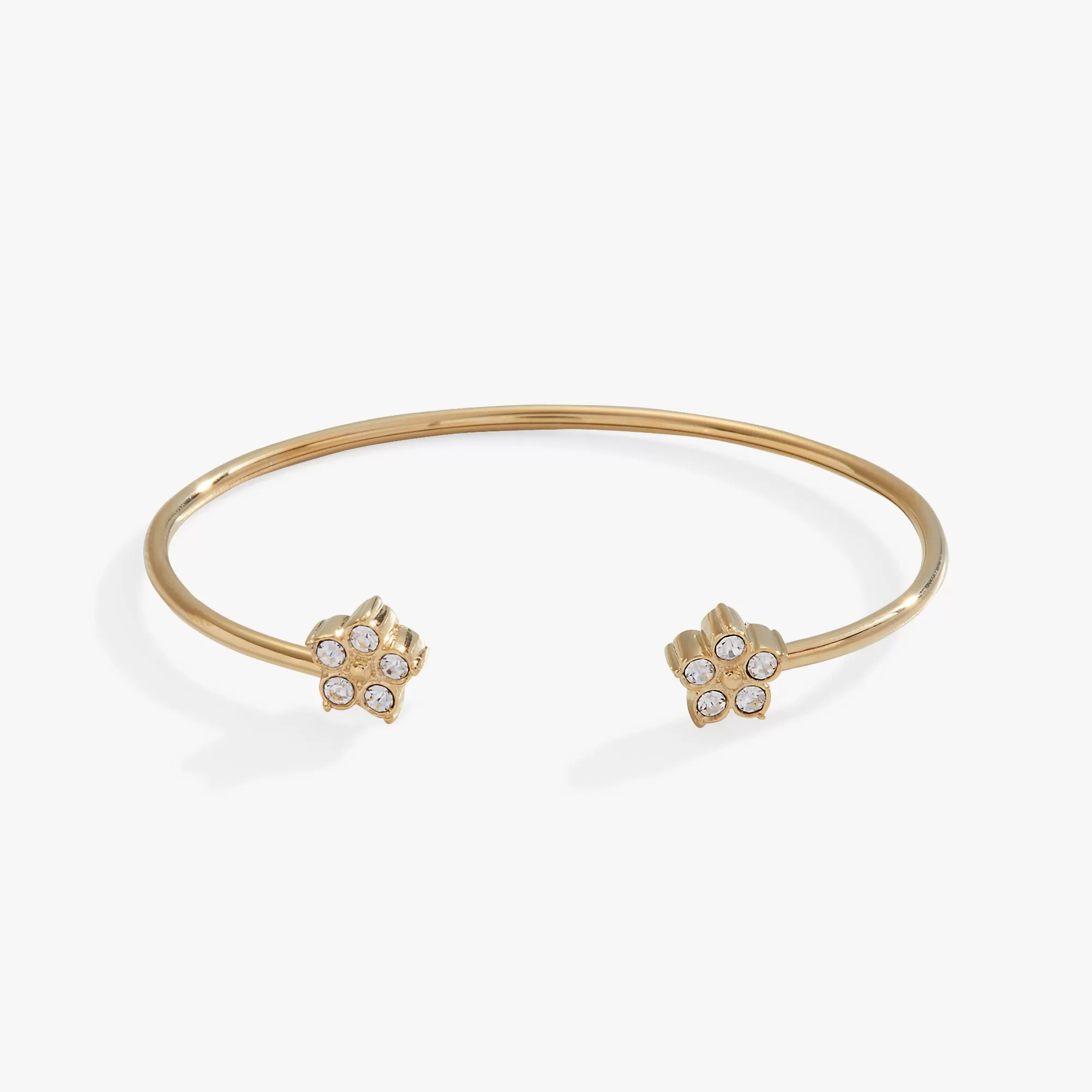 Crystal Forget-Me-Not Flower Flex Cuff