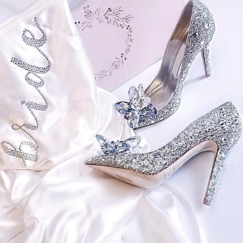 Crystal Rhinestone Wedding Pumps Shoes