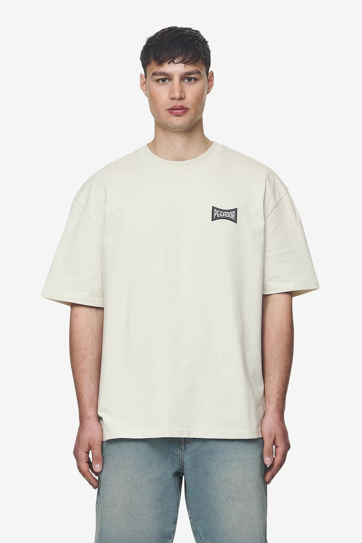 Dacko Oversized Tee Washed Salty Cream Black