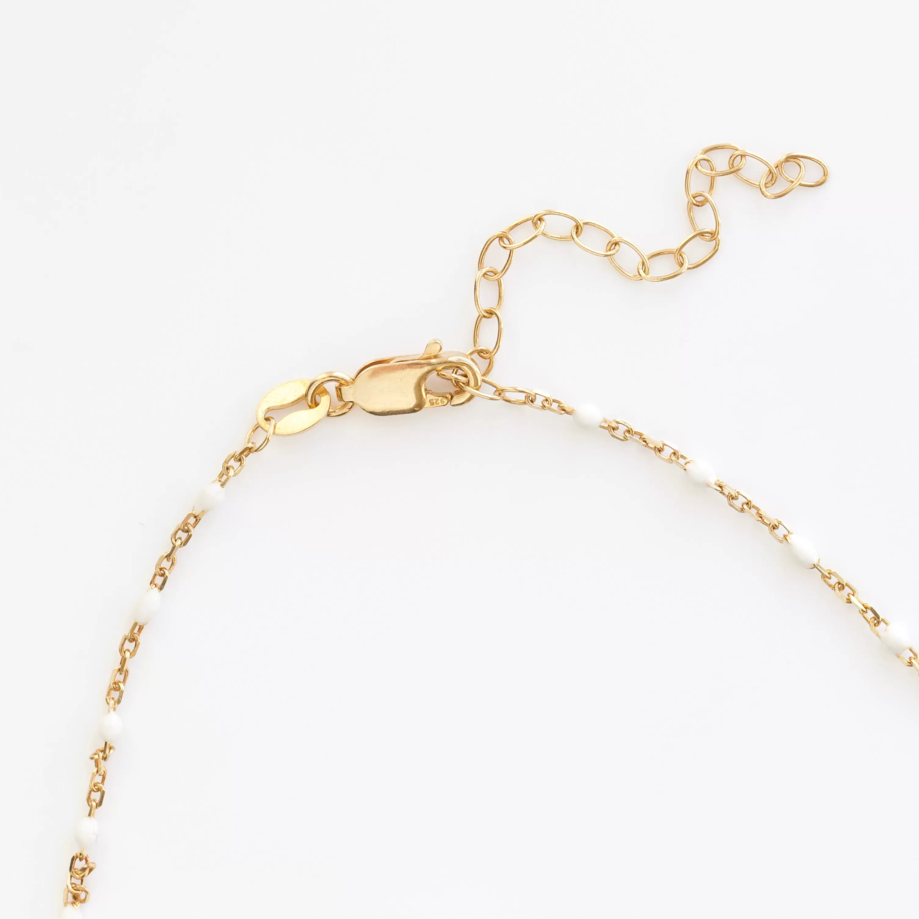 Dainty Enamel Bead Necklace