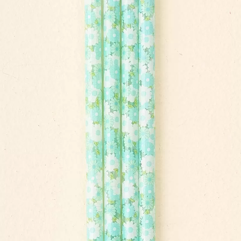 Daisy Craze Aqua 40oz Straw Set