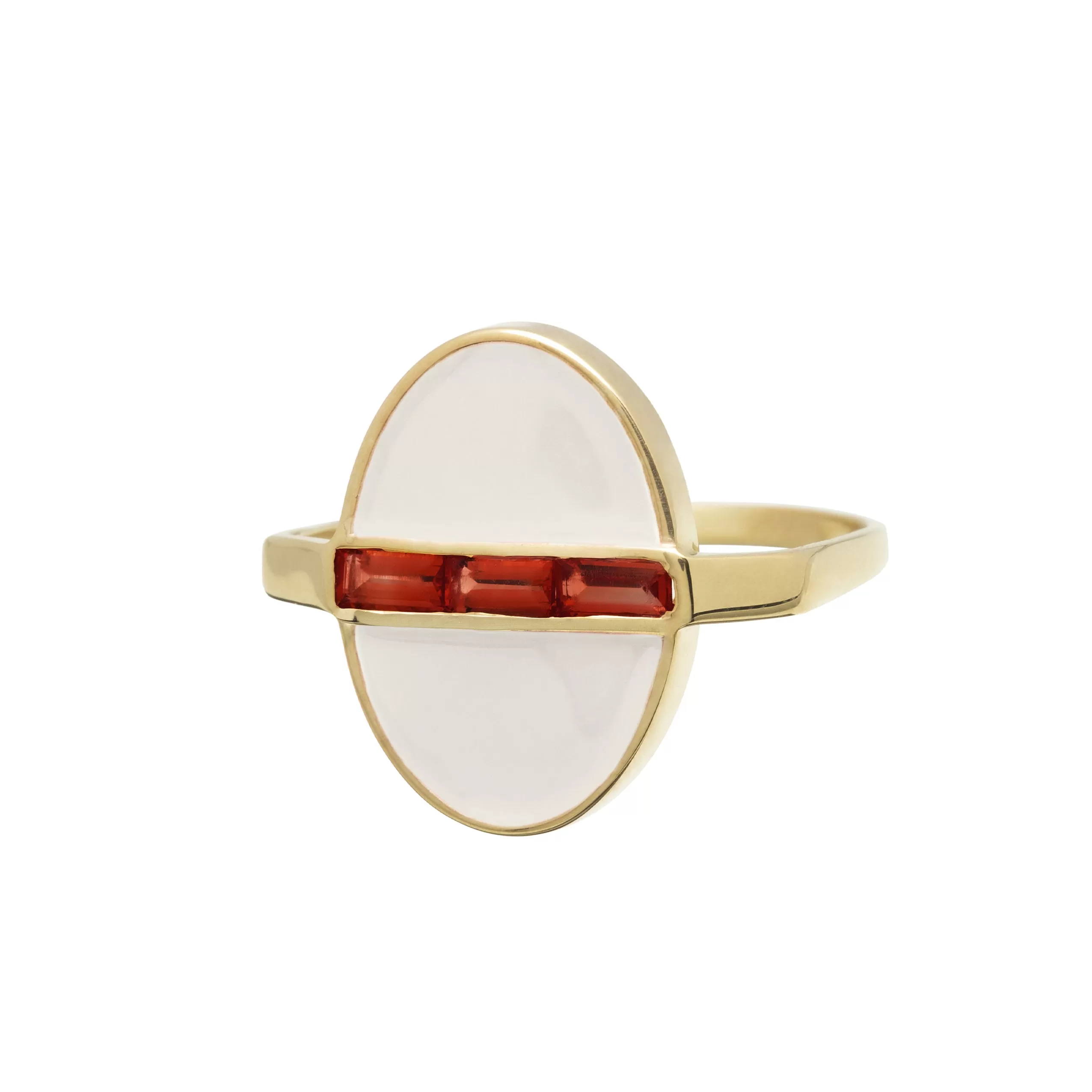 DECO LAGO GARNET RING