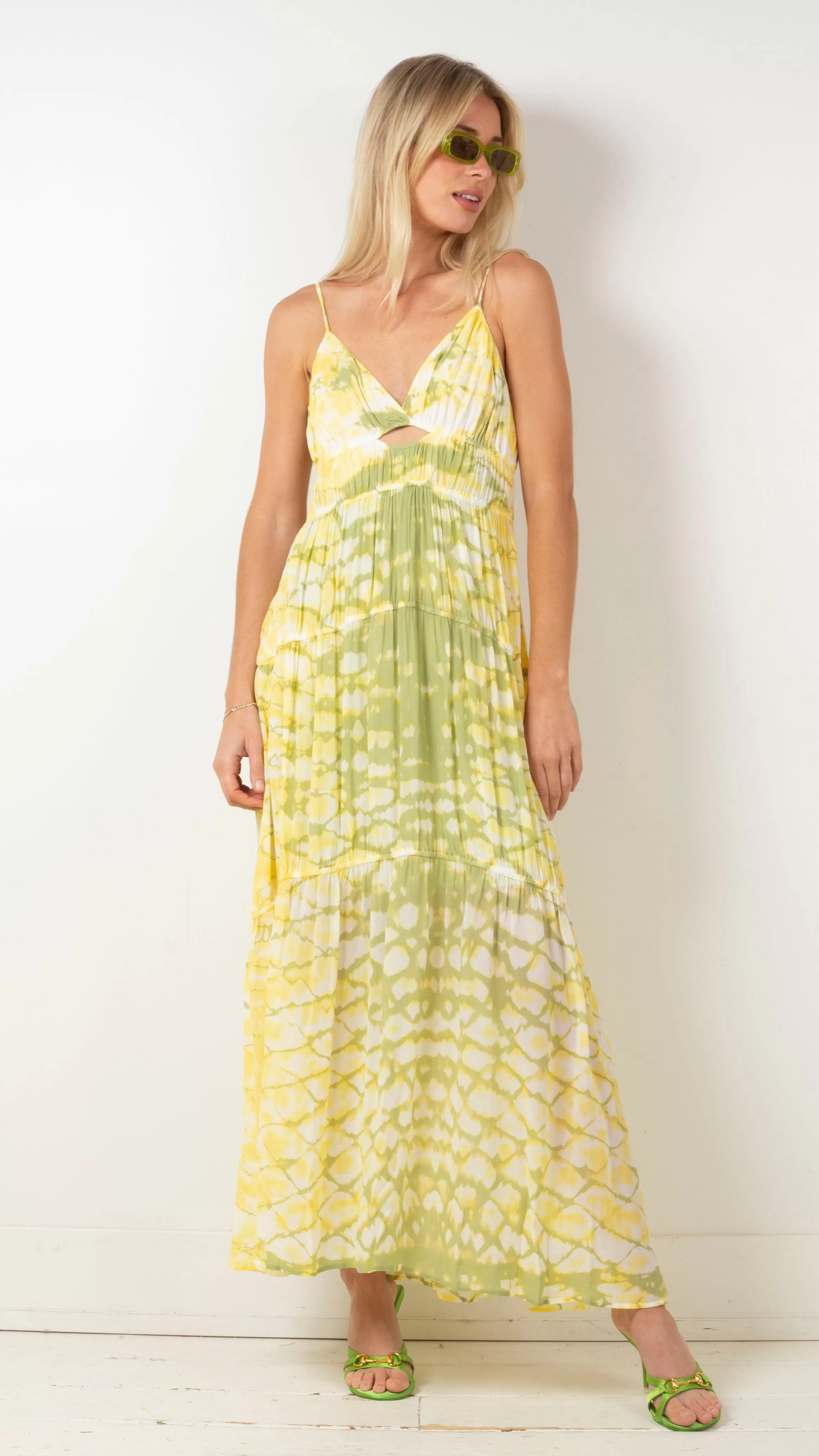 Delphine Chiffon Dress - Sunray Boa Wash