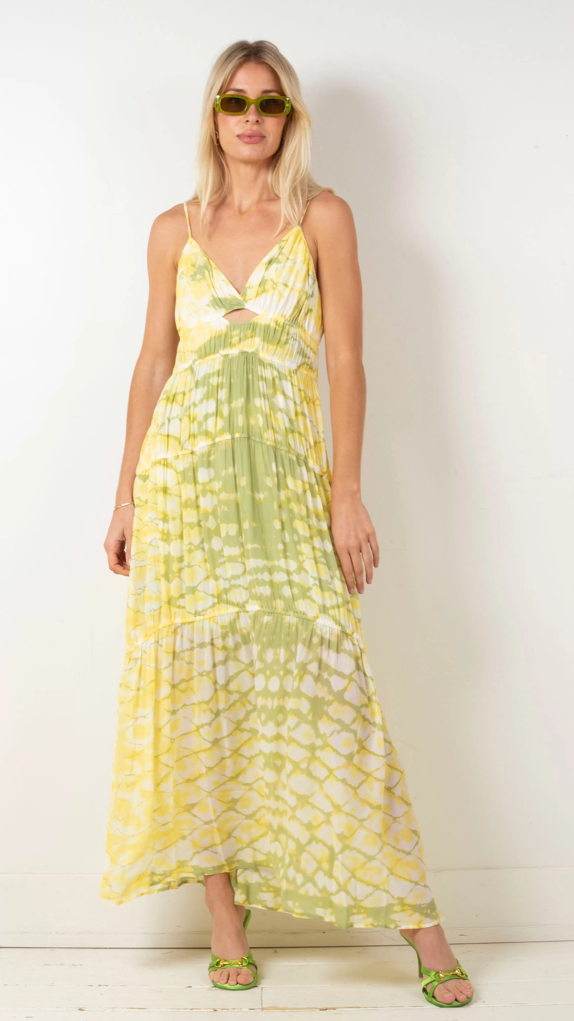 Delphine Chiffon Dress - Sunray Boa Wash