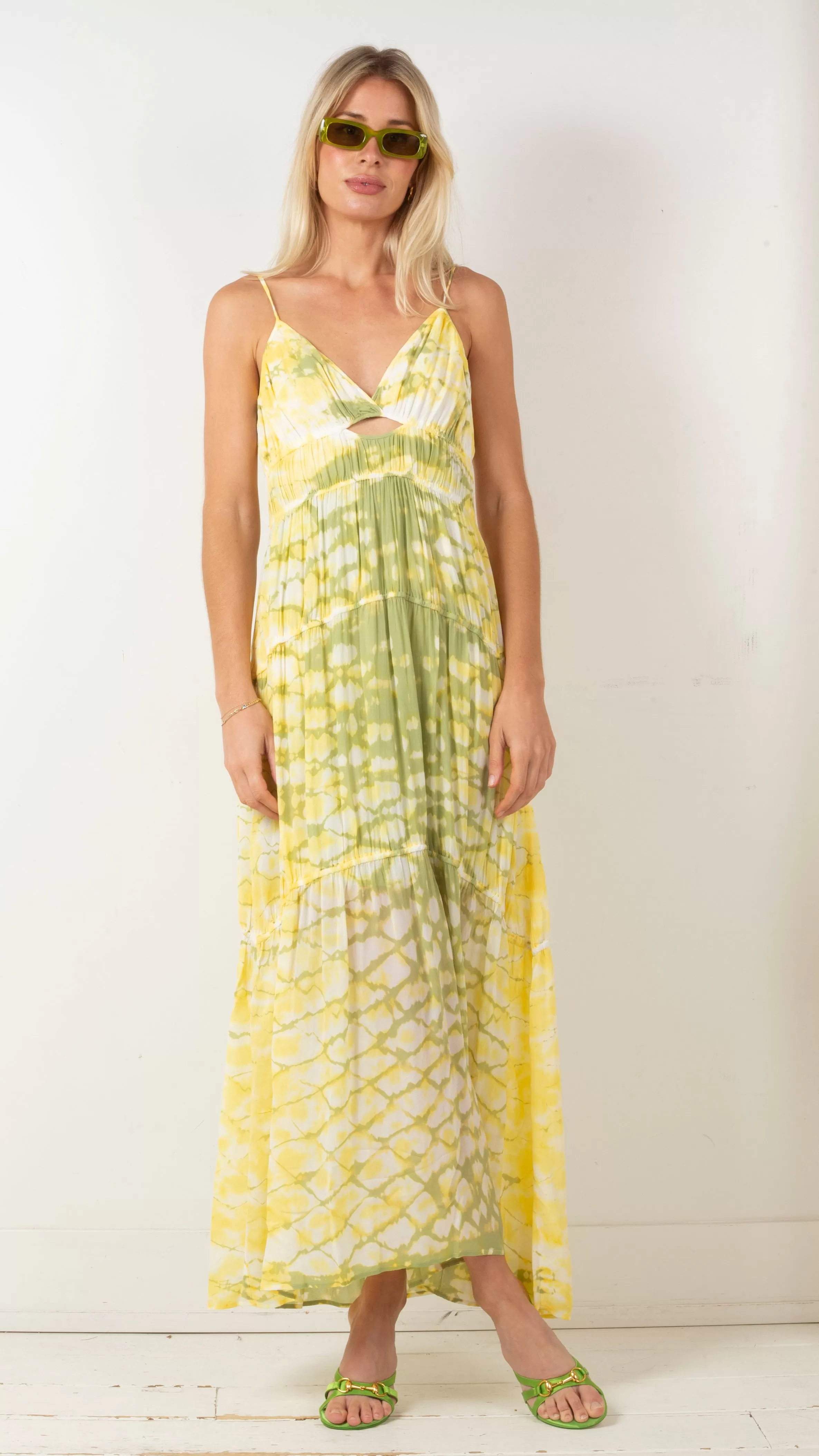 Delphine Chiffon Dress - Sunray Boa Wash